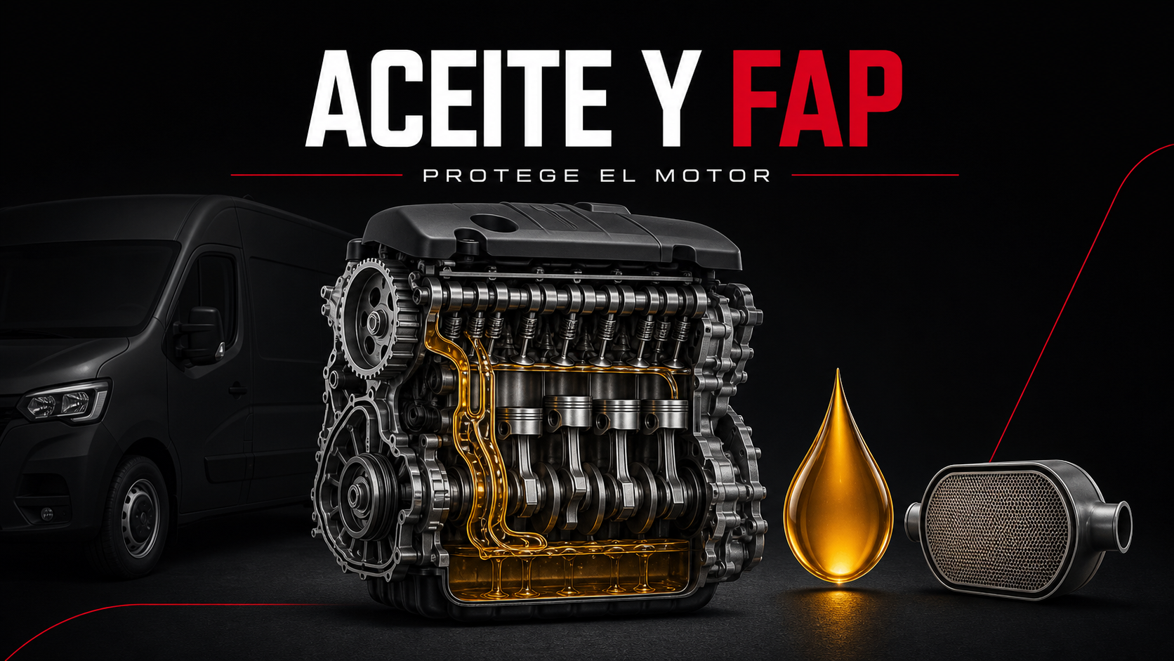 Infografía sobre regeneración del FAP y dilución del aceite