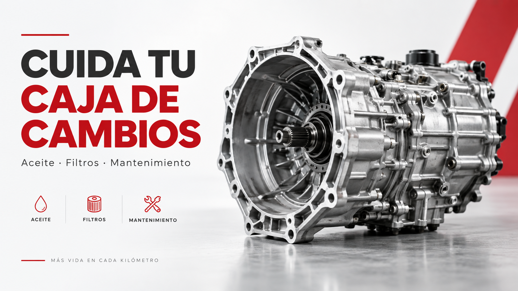 Caja de cambios ilustrativa para la guía de mantenimiento de Lovecars
